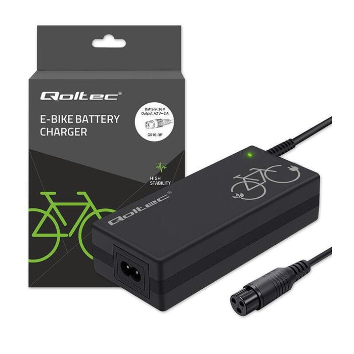 Ladowarka Do Roweru Elektrycznego 36v 42v 2a 3p-Gx16 + Kabel Zasilajacy
