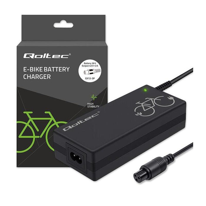 Ladowarka Do Roweru Elektrycznego 36v 42v 2a Gx12-3pin + Kabel Zasilajacy