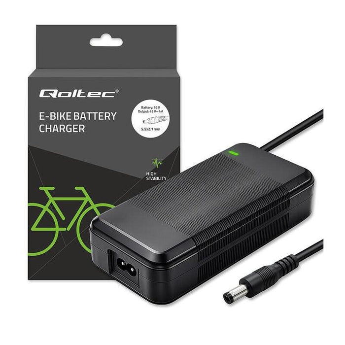 Cargador Para Bicicleta Y Patinete Eléctrico 36v 42v 4a 5.52.1 + Cable De Alimentación