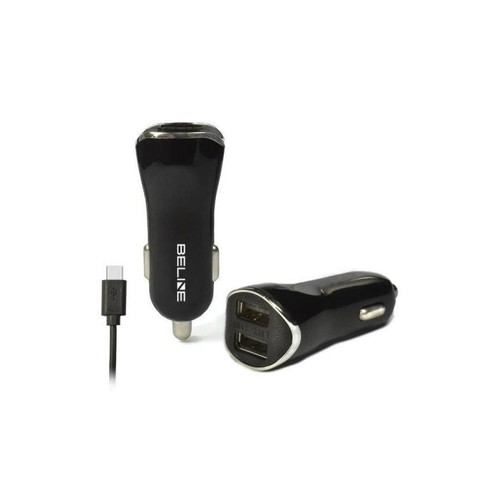 Ladowarka Samochodowa 2xusb + Usb-C 2,1a Negro