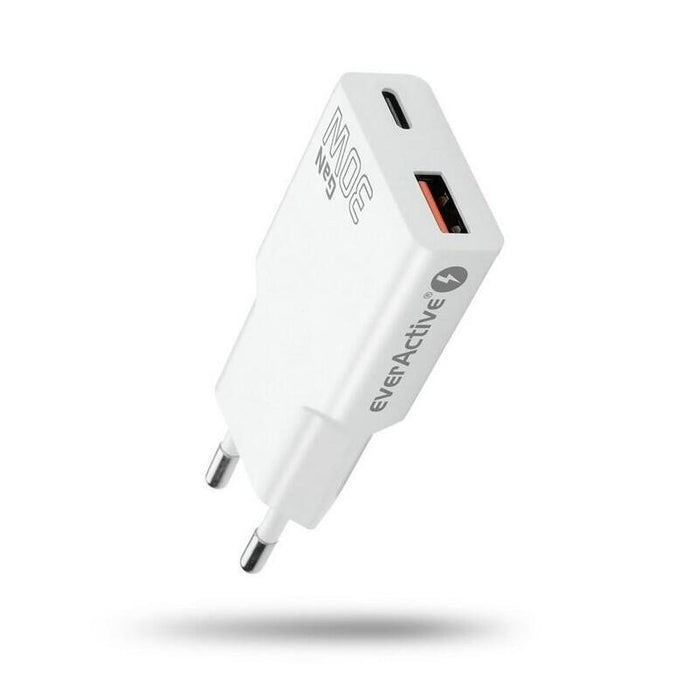 Ladowarka Sieciowa Super Slim Qc 3.0 30w 1xusb 1xusb-C Biala Sc-380q