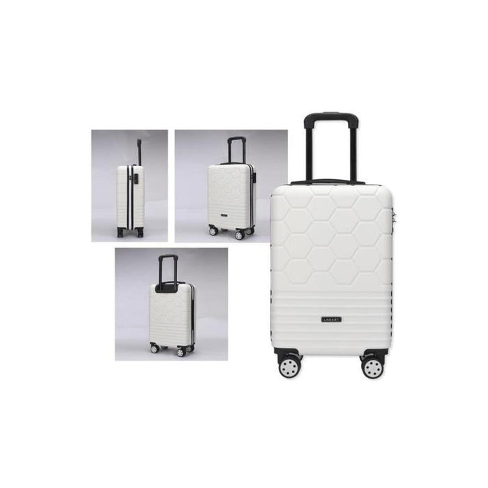 Lagart Maleta Trolley De Cabina Rigida 20â 55x34x23.5cm - Cierre Tsa - Ruedas Dobles 360âº - Blanco Roto