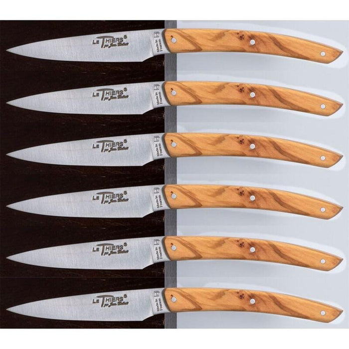 Laguiole Jean Dubost Knife Set 6 Pcs., Olive Wood