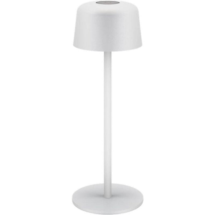Lámpara De Mesa Led Inalámbrica, Tamaño S, 25 Cm, Blanca 
Con Control Táctil, 150 Lm, Luz Blanca Cálida (3000 K)