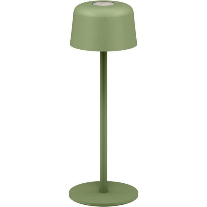 Lámpara De Mesa Led Inalámbrica, Tamaño S, 25 Cm, Verde 
Con Control Táctil, 150 Lm, Luz Blanca Cálida (3000 K)