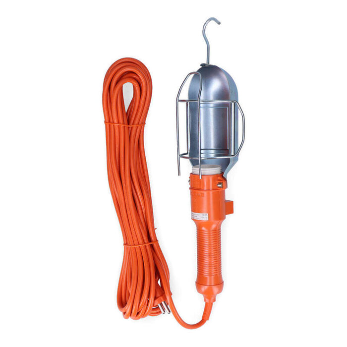 Lampara Portatil Con Interruptor Y Gancho Metalico. E-27 (5m De Cable)