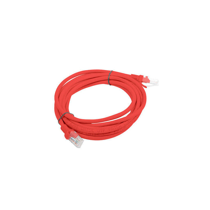 Lanberg Cable De Red Pcu5-10cc-0300-R,Rj45,Utp,Cat 5e,3m,Rojo