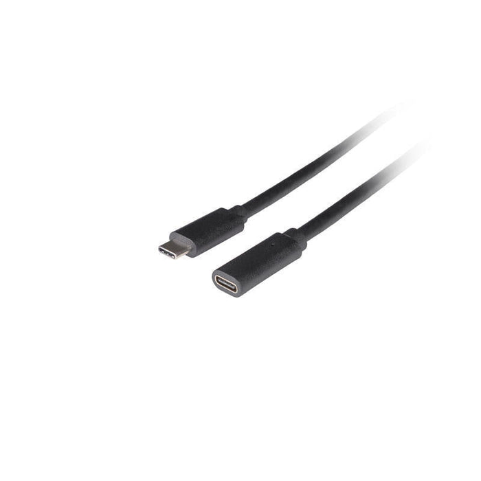 Cable Lanberg Extension  Usb-C M F 3.1 0.5m Black