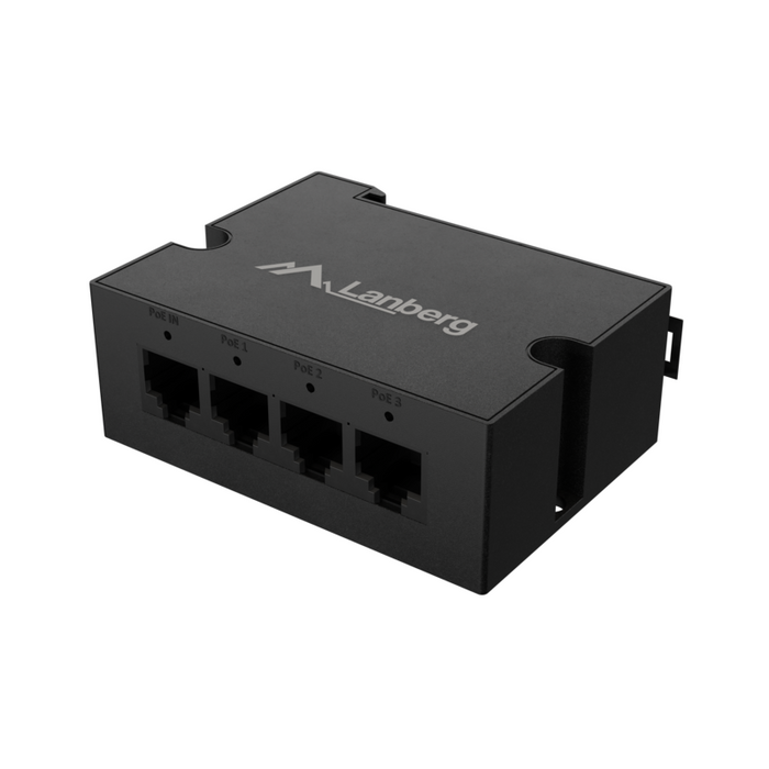 Lanberg Switch Poe Extender 1xin 3xout Din 90w