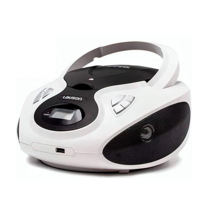 Lauson Cp730 Blanco Reproductor Radio Cd Con Altavoces Incorporados
