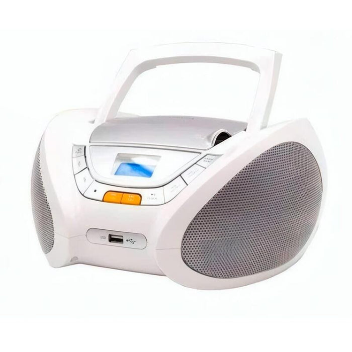 Lauson Cp750 Blanco Reproductor Radio Cd Con Altavoces Incorporados