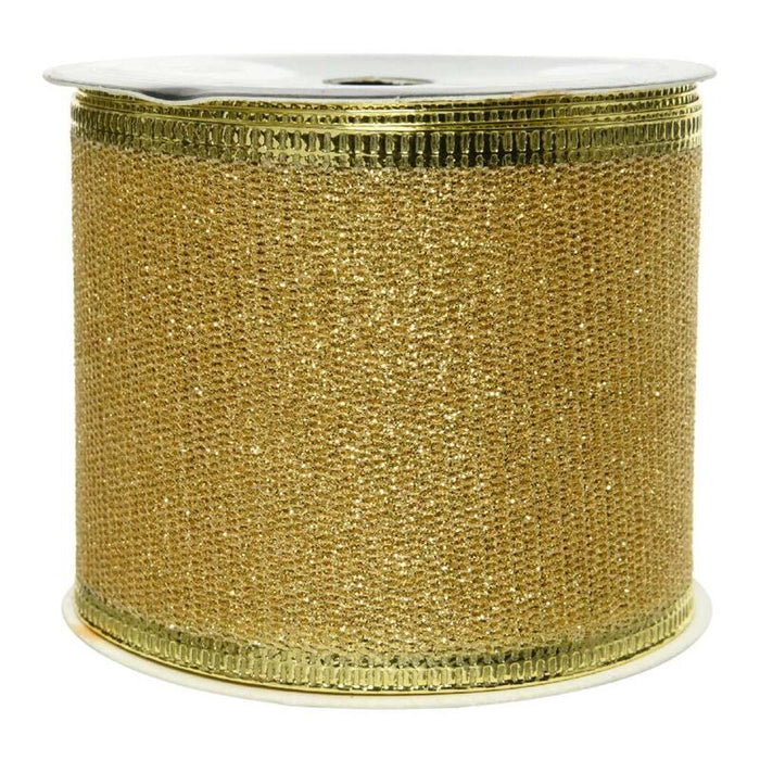 Lazo Con Purpurina Dorado 270x6,3cm
