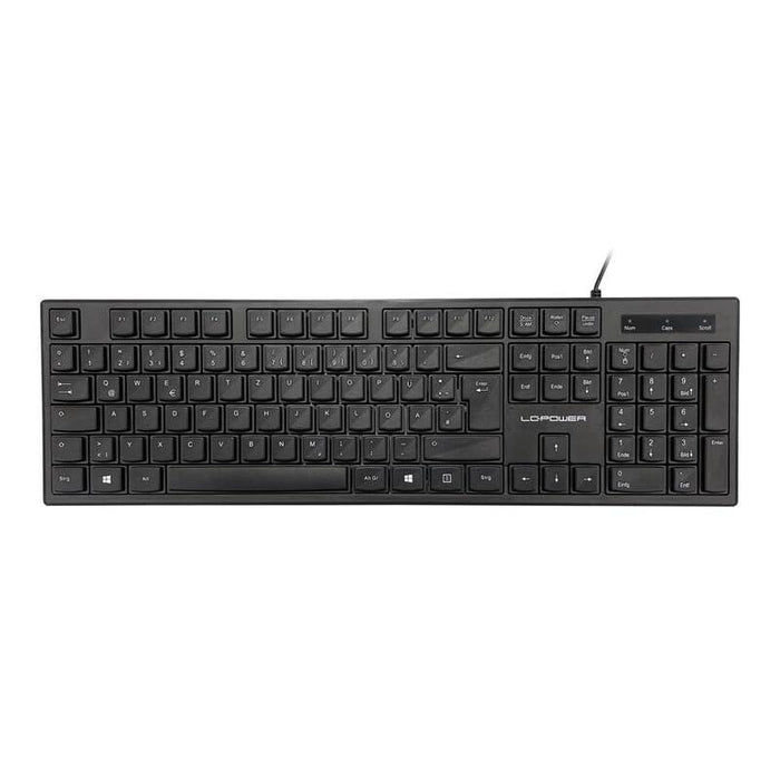 Lc-Power Keyboard Bk-903de Usb Black Retail