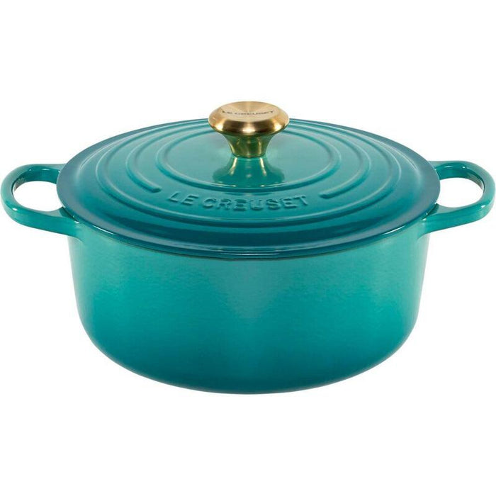 Le Creuset Signature Bräter Rund 26 Cm Bleu Riviera