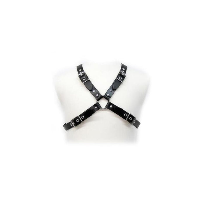 Leather Body - Black Buckle Harness For Men