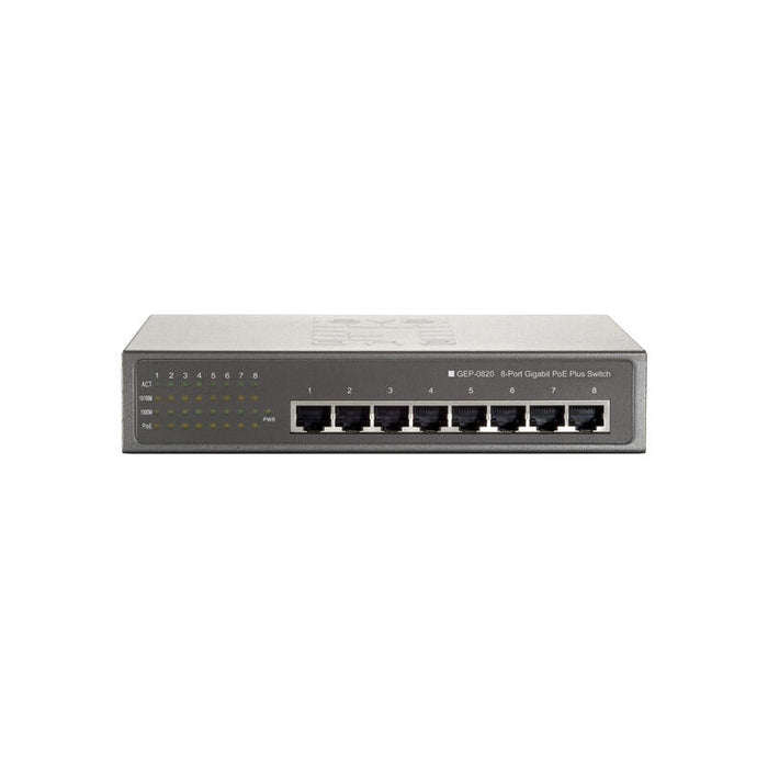Levelone Switch  8x Ge Gep-0820w90          19"  90w  8xpoe+