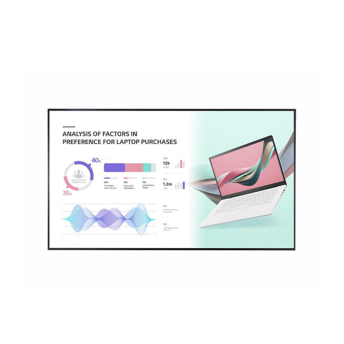 Lg 86uh5j-H Pantalla Señalización Digital 2,18 M (86") Ips Wifi 500 Cd / M² 4k Ultra Hd Negro Web Os 24/7