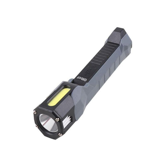 Linterna De Trabajo Elbat Eb0566  Led 1000lm - Cabezal Rotativo 90º - Bateria De 2000mah - Negro