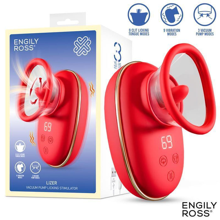 Lizer Estimulador Con Lengua Oscilante, Bomba De Vacío Y Vibración