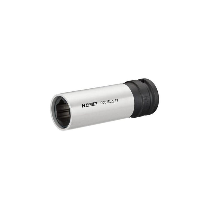 Llave De Vaso Hazet 905slg-17, 1/2" Blanca, Con Funda De Color, Para Llantas De Aluminio, 17mm 905slg-17