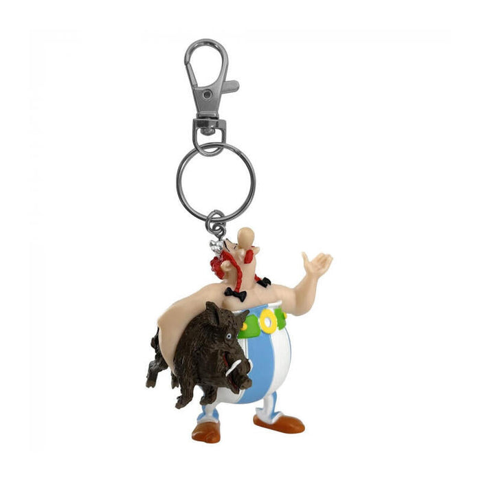 Llavero Obelix Llevando Jabali  6 Cm Asterix