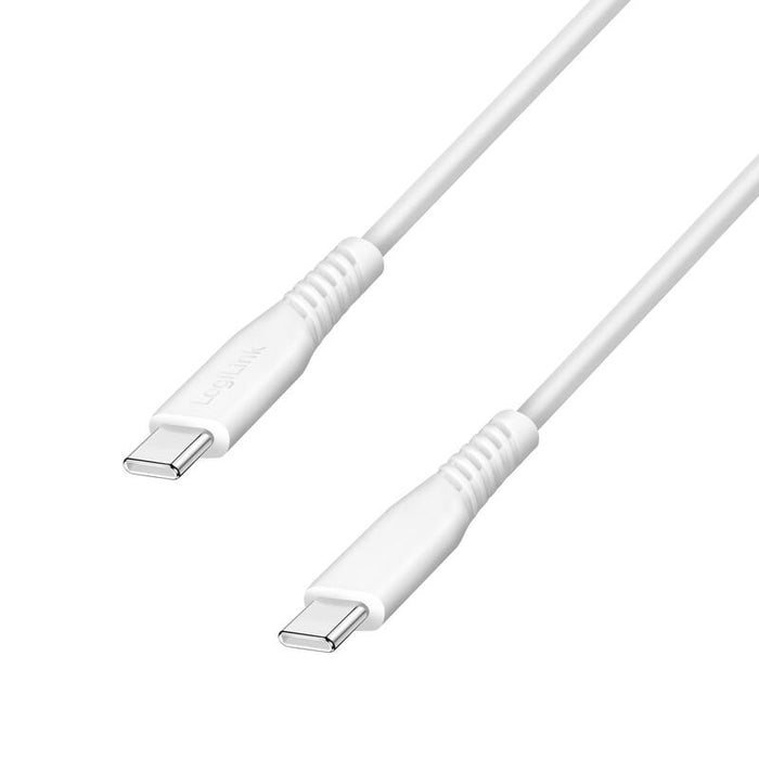 Logilink Usb 2.0 Type-C Cable, C M To C M, 480 Mbps, 60w, Blanco, 2 M