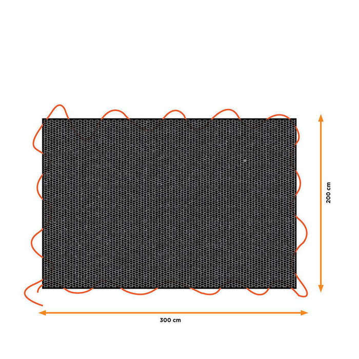 Lona Negra Para Remolque, Medidas: 2x3m. Black+Decker