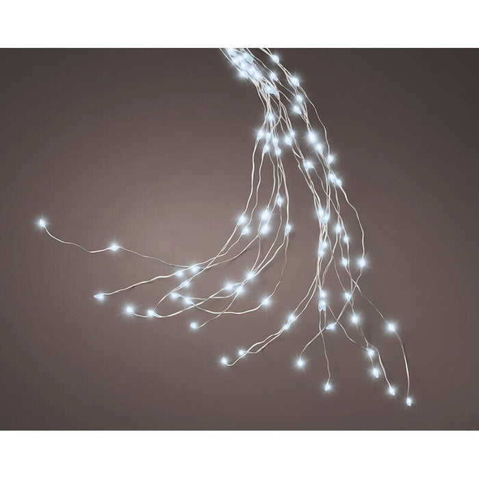 Luces De Árbol Con Efecto Parpadeante Exterior 408 Led Color Blanco Frío 1,8 M