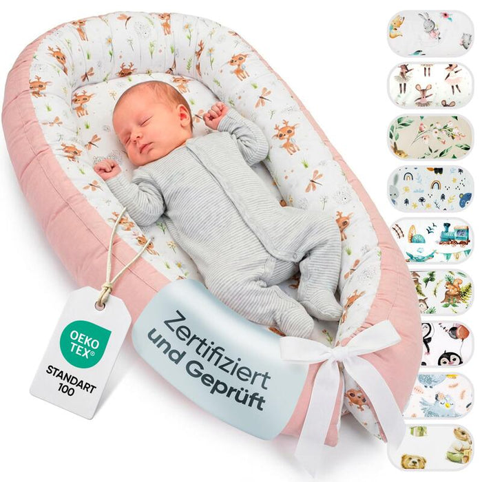 Lulando Babynem 80 X 45 Cm Rosa Hirschkälber