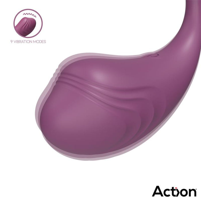 Luvia Huevo Vibrador Con Control Remoto Usb Púrpura