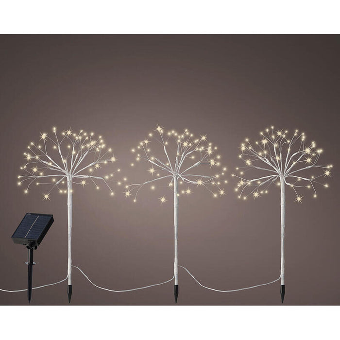 Luz Decorativa Microled Estacas Mini Arboles Solar, Parpadeante.Lumineo