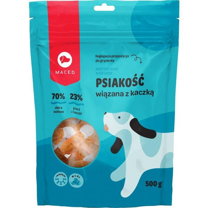 Maced Knotted Bone With Duck - Masticable Para Perros - 500g