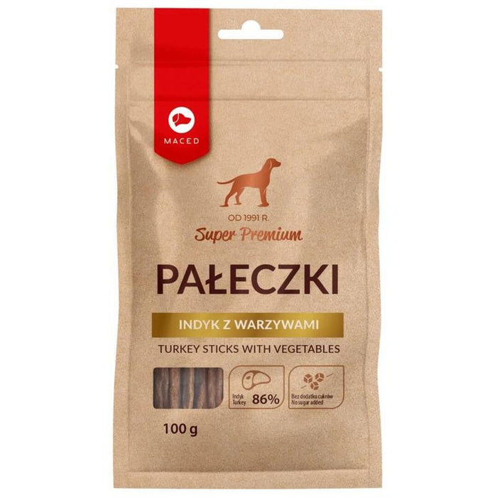 Maced Turkey Sticks With Vegetables - Golosina Para Perros - 100g
