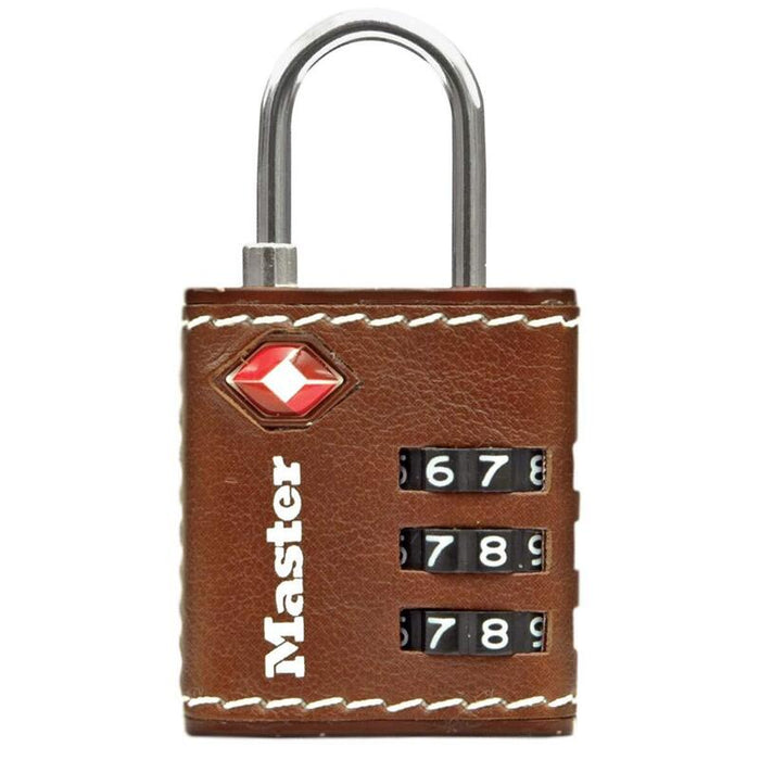Mamer Lock Tsa Zahlenschloss, Marrónes Leder, 5,5x3x2,6cm
