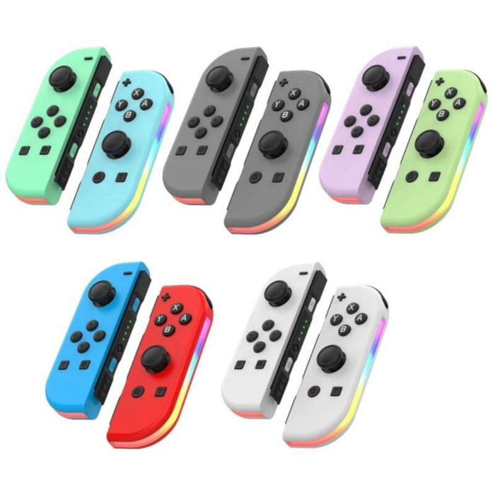 Mando Joy-Con Set Izq/Dcha Nintendo Switch Compatible Light Verde Azul Rgb