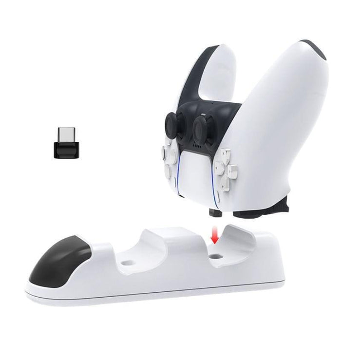 Mandos Dobe Tp5-0506 Para Ps5  Base De Carga Blanco