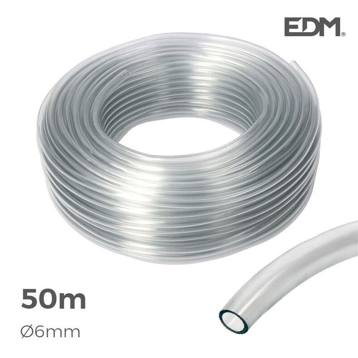 Manguera Cristal Transparente Ø Interior 6mm Ø Exterior 8mm Rollo 50m
