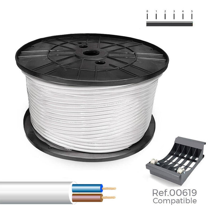 Manguera Tubular 2x1,5mm² Blanca 200m.