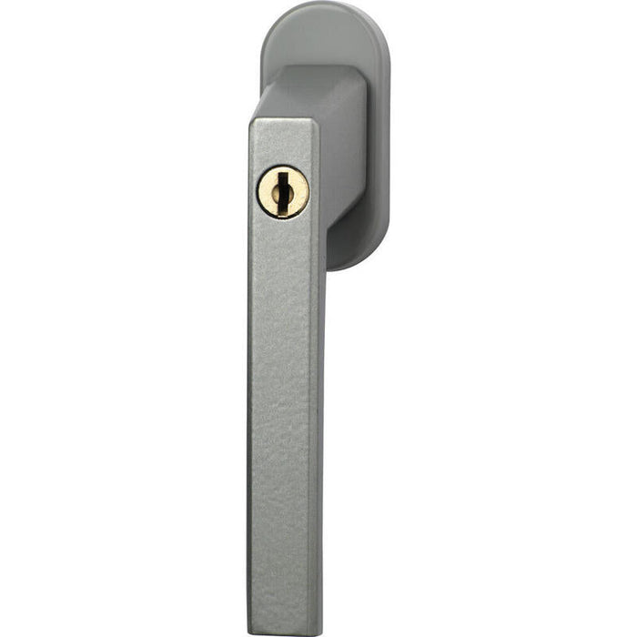 Manilla De Ventana Ahs Con Cerradura Fg110 Plateada