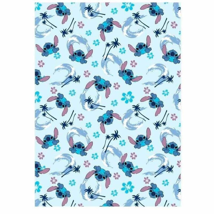 Manta Coralina Stitch Disney 110x140cm