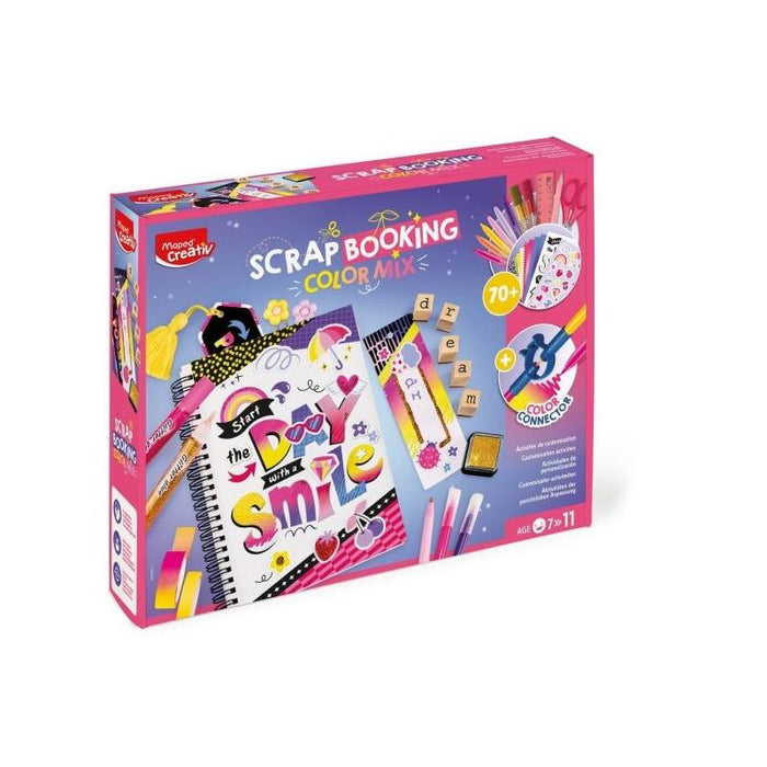 Maped Scrapbooking Color Mix - Contiene Mas De 70 Accesorios - Para Niños A Partir De 7 Años