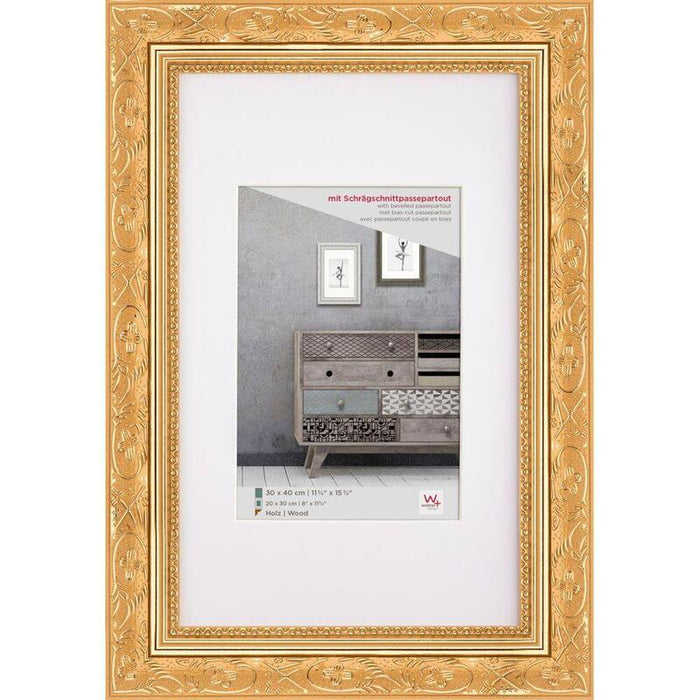 Marco Walther Barroco 30x40 Madera Oro Cr040g