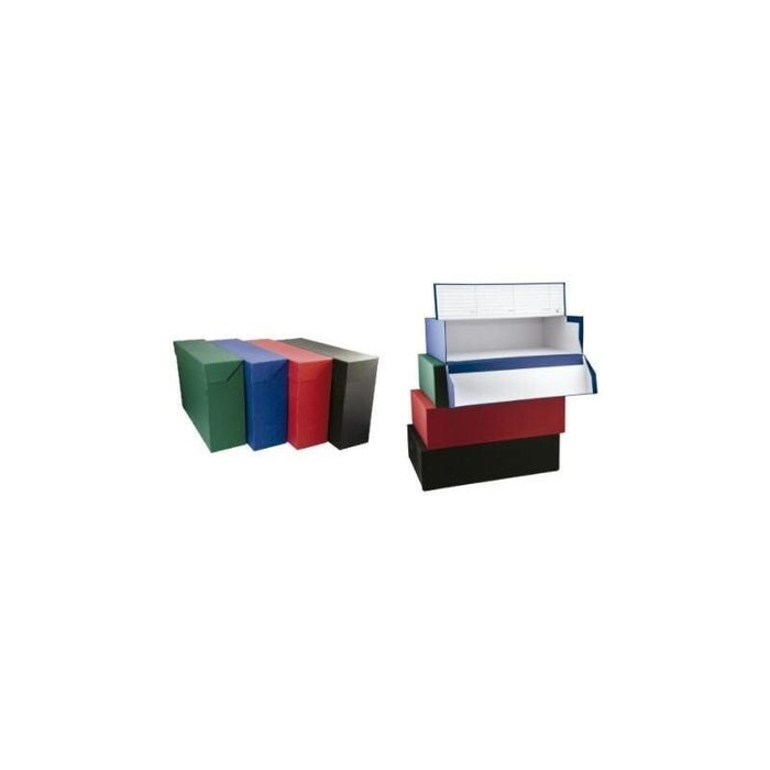 Mariola Caja De Transferencia Folio Doble Lomo Cartón Forrado En Geltex Rojo