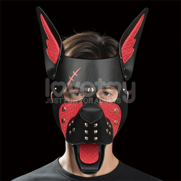 Máscara Cachorro Rebellion Reign Scarred Alpha Rojo