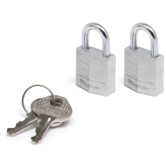 Master Lock 2 Vorhängeschlösser 3-Stift-Zyl. 20mm 9120eurtcc