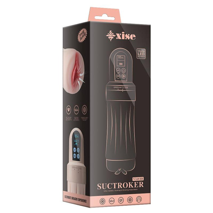 Masturbador Con Efecto Succión Y Vibración Suctroker V3.0 Iii