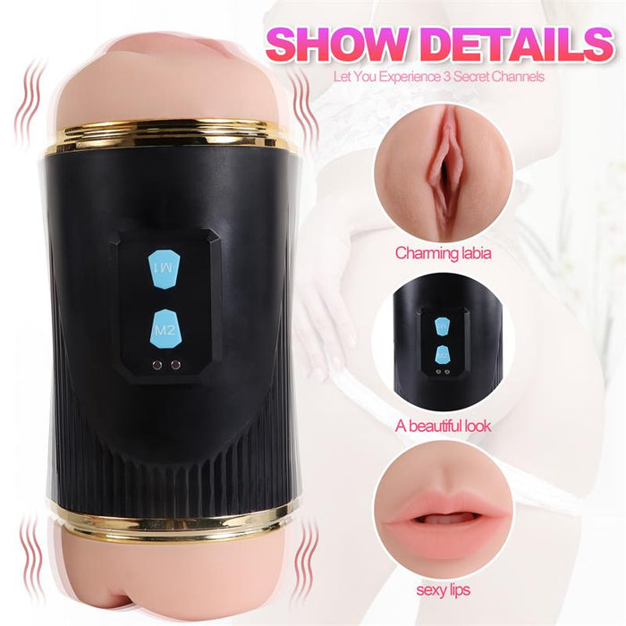 Masturbador Doble Vagina Y Boca Kay