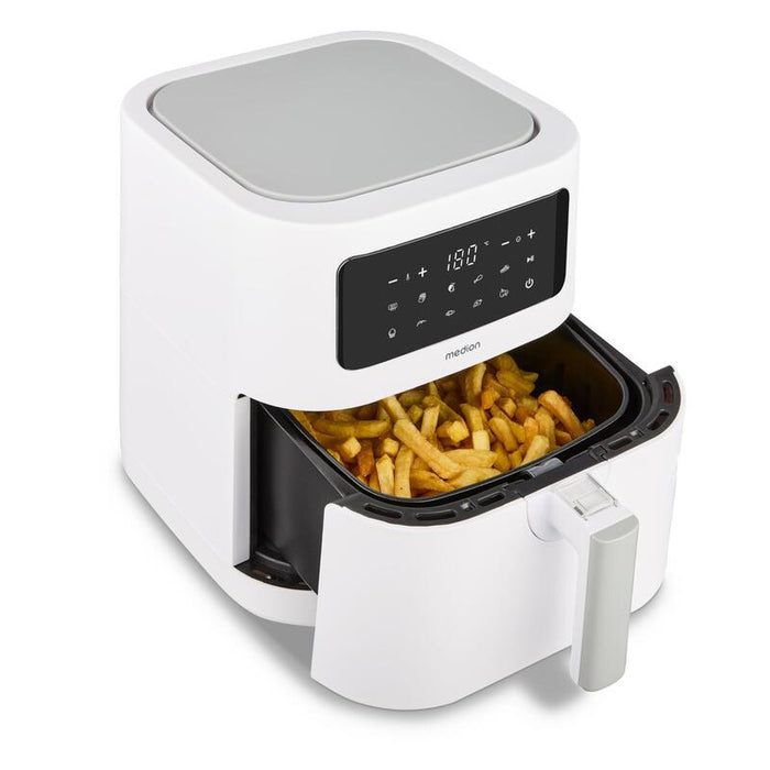 Medion Freidora Life Md 11740 E40 Xl (Blanco (Matt), 2.150 Watt, Korb 5,2 Liter) 50078152
