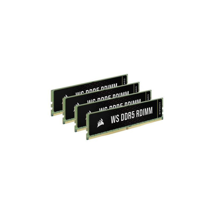 Memoria  Corsair 64 Gb Ddr5-6000 Ecc (4x 16 Gb) Kit Cuádruple, Ram Negro, Cma64gx5m4b6000c40, Ws, Intel Xmp Cma64gx5m4b6000c40