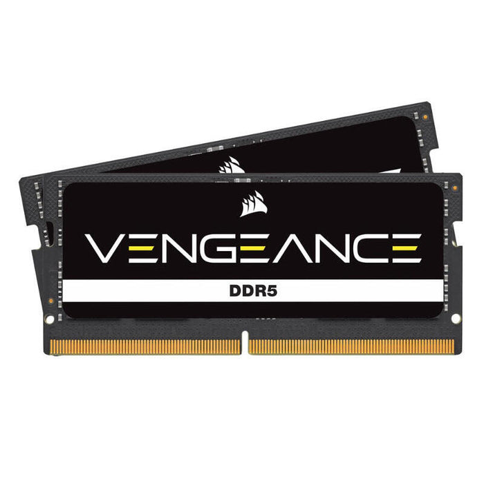 Memoria Ram Corsair Vengeance 16gb 2x8gb Ddr5 4800mhz Sodimm Unbuffered 40-40-40-77 Black Pcb Std Pmic 1.1v